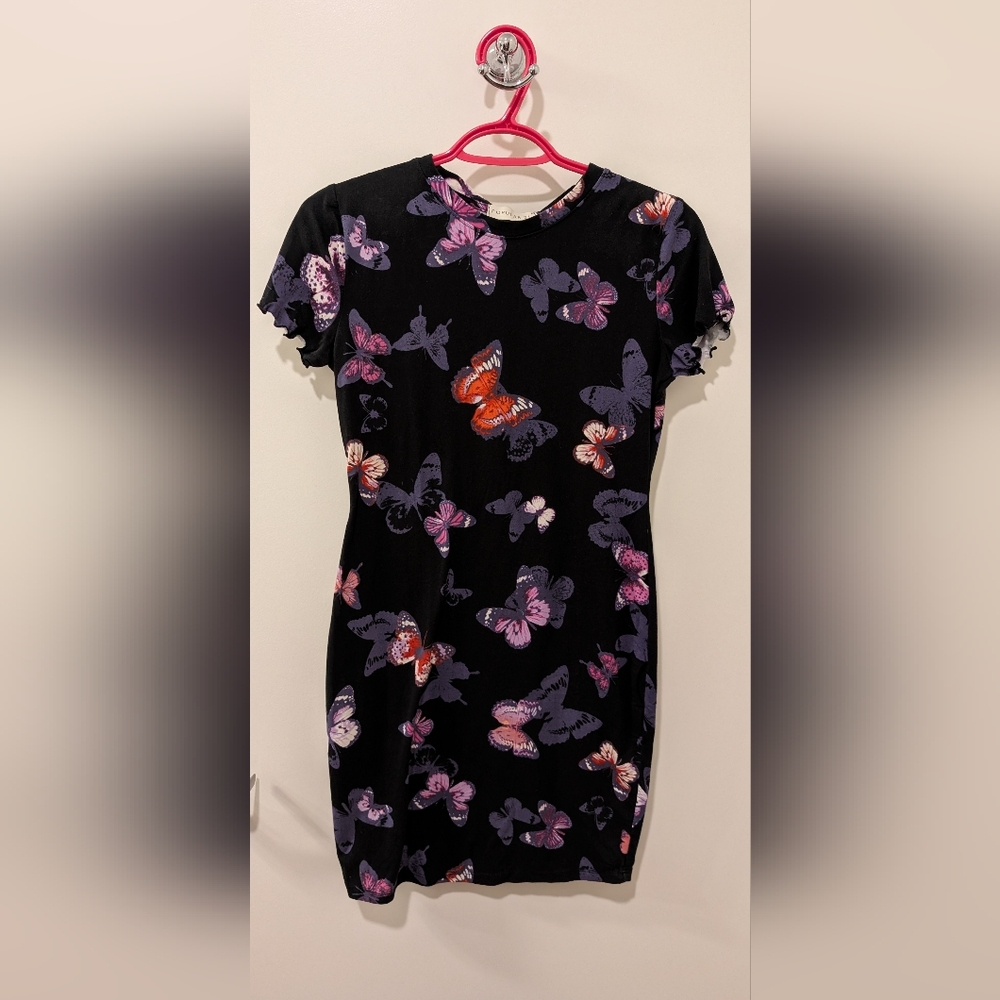 Popular 21 Butterfly Print Dress